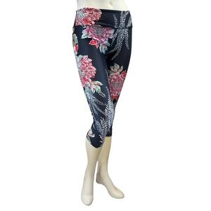 Jala Clothing Floral Athletic Capri Leggings
